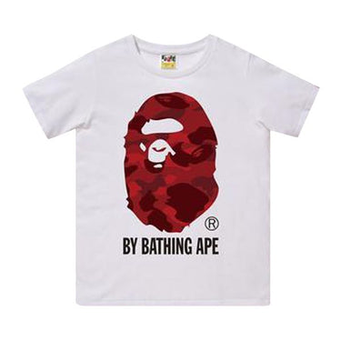Bape - APE Tee - White/Red - Clique Apparel