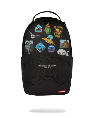 Sprayground - Sharkmouth Embossed Patches DLXSV Backpack - Clique Apparel