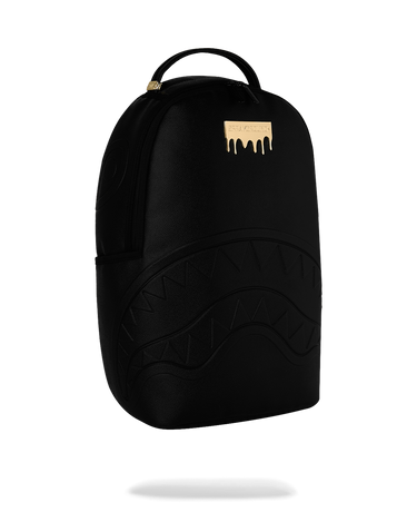 Sprayground - Gold Brick Drip Black Backpack - Clique Apparel