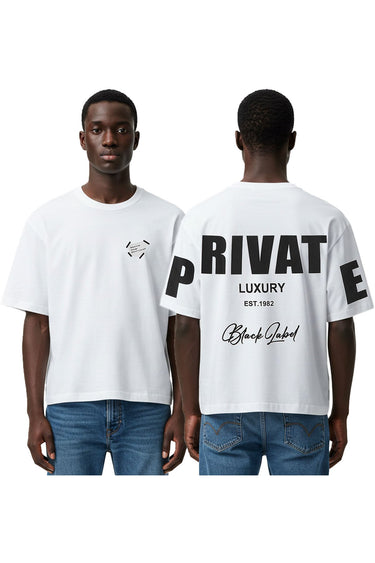 Black Label - Private Oversized Tee - White - Clique Apparel