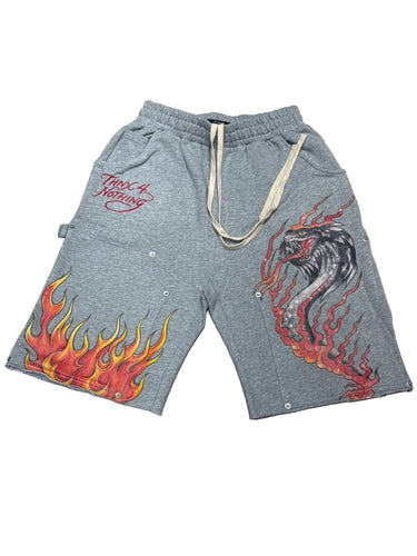 Thnx for Nothing - Cobra Sweat Shorts - Clique Apparel