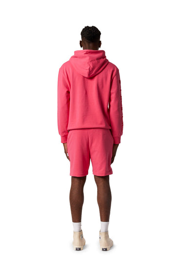 P413 RELAXED FIT SHORT - WORDMARK HOT PINK - Clique Apparel