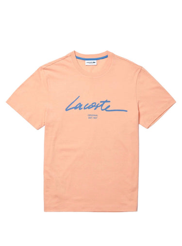 Lacoste - Script T-shirt - Light Orange - Clique Apparel
