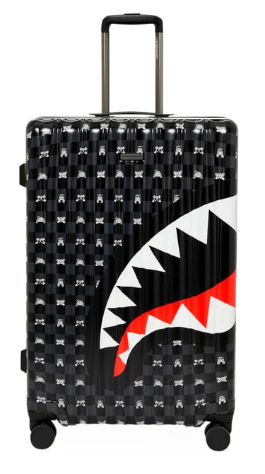 Sprayground - Gray Peeking Character Sketch Full Size Luggage - Clique Apparel