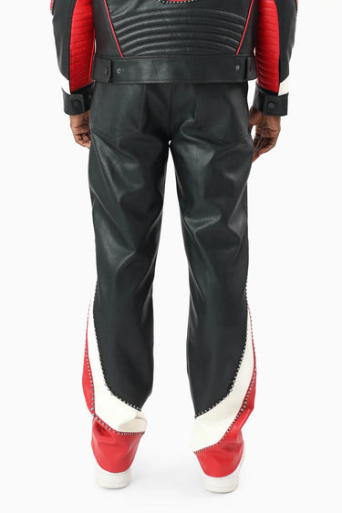 Smoke Rise - Club Circuit Racing PU Pants - Red - Clique Apparel