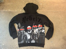 Load image into Gallery viewer, Point Blank - Rebelz Luxe Rhinestone Hoodie - Black