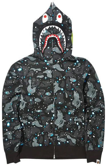 Bape - Camo Hoodie - Black - Clique Apparel