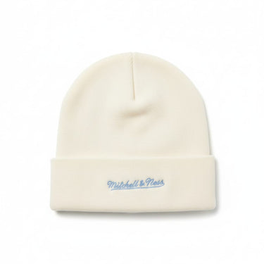 Mitchell & Ness - Plain Beanie - White - Clique Apparel