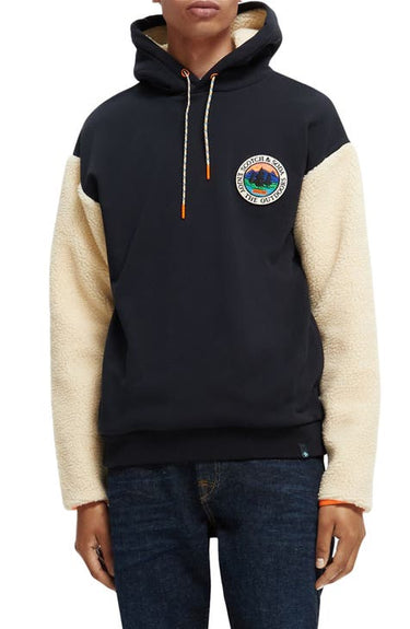 Scotch & Soda - Enjoy Outdoors Pullover Hoodie - Black - Clique Apparel