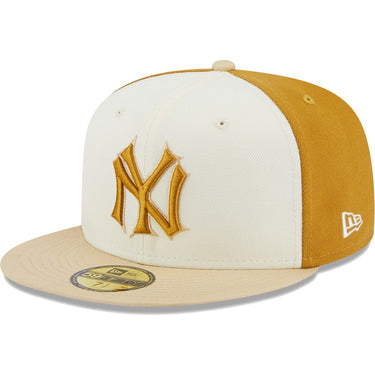 New Era - Chrome Anniversary 59FIFTY Fitted Hat - Cream/Gold - Clique Apparel