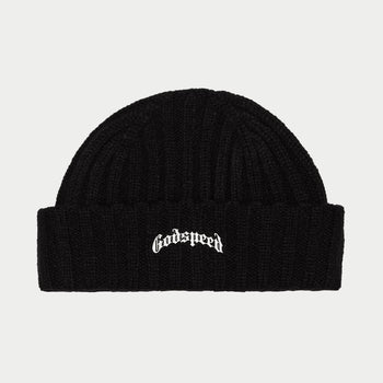 Godspeed - Og Logo Emblem Beanie BLK - Clique Apparel