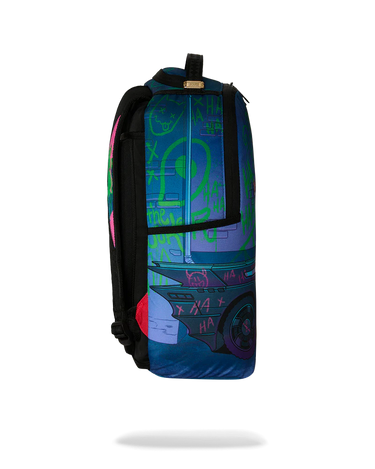 Sprayground - Dc Joker Tagged Up Batmobile Backpack - Clique Apparel