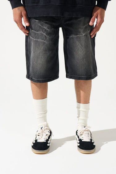 Serenede - Raijin Denim Shorts - Black - Clique Apparel