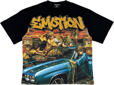Mixed Emotions - Angel Wash- Blk - Clique Apparel