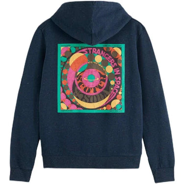 Scotch & Soda - Strangers In Space Hoodie - Navy - Clique Apparel