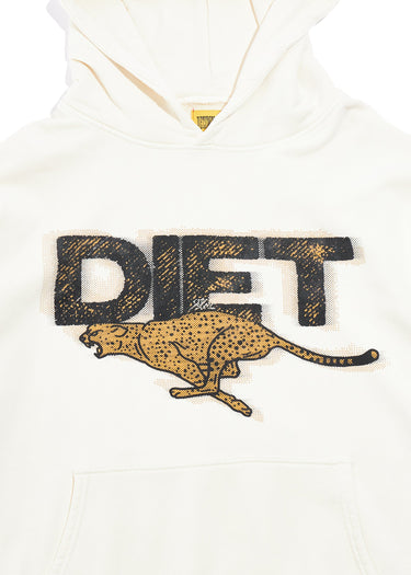 Diet Starts Monday - Cheetah Hoodie - Antique White - Clique Apparel