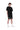 P413 Relaxed Fit Short - French Terry Sweat Short Wordmark Black - Clique Apparel