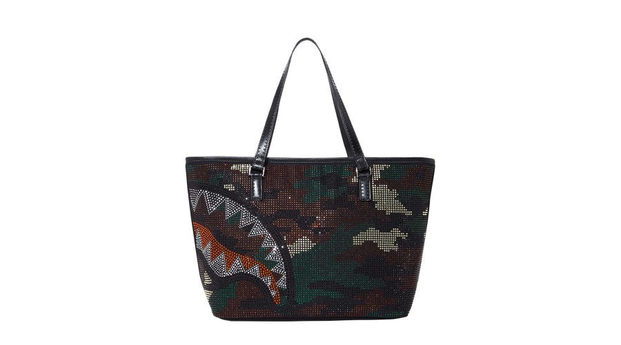 Sprayground camo cheap tote