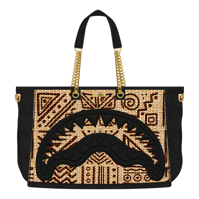 Sprayground -  Ai Raffia Palm Shark Luxe Beach Tote