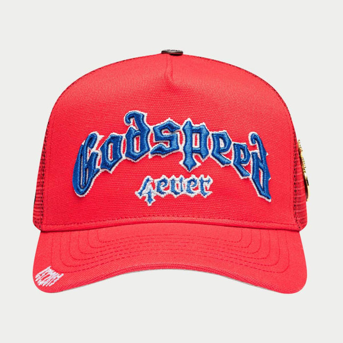 GodSpeed - Forever Trucker Hat - Red/Blue