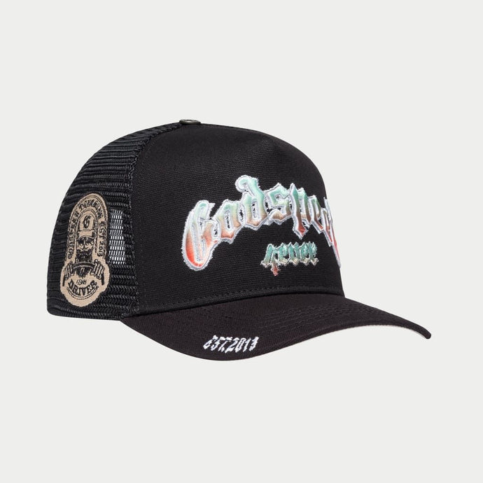 GodSpeed - Trucker Hat Gradient Black - Clique Apparel