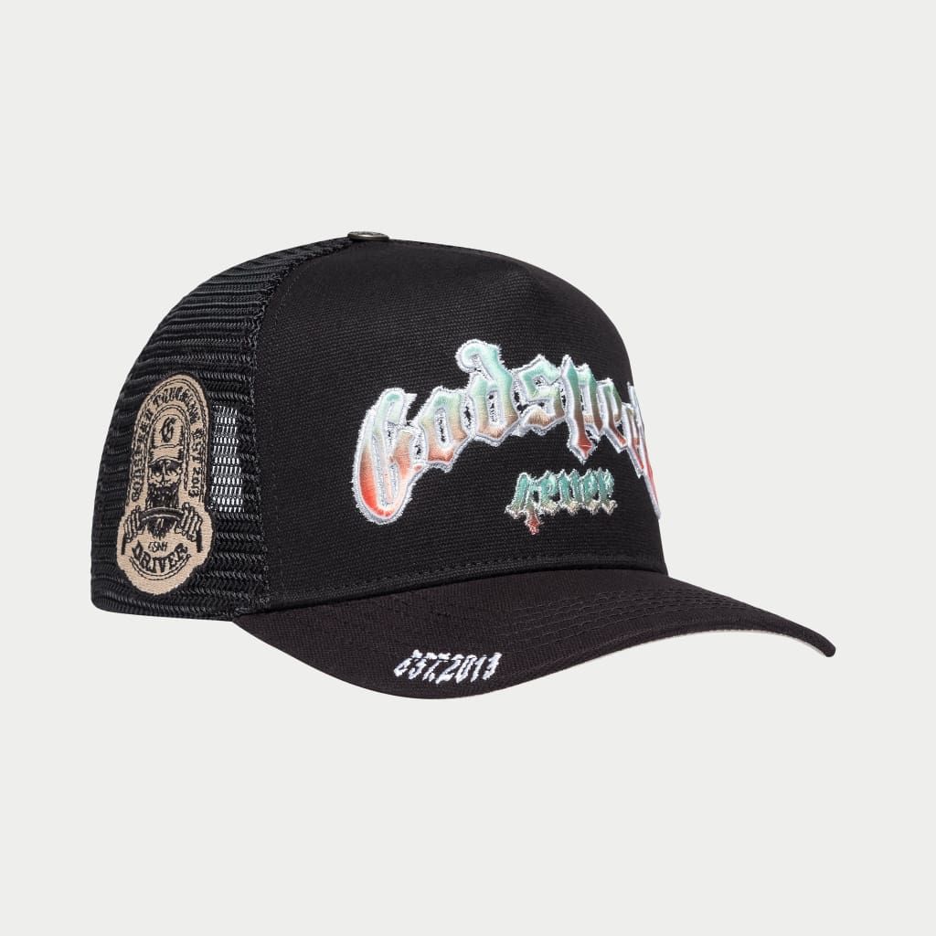GodSpeed - Trucker Hat Gradient Black - Clique Apparel