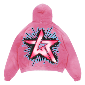 Wnkd Riot - Up the Score Pink Hoodie