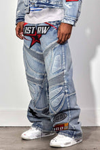 Load image into Gallery viewer, First Row -Fast life denim pants