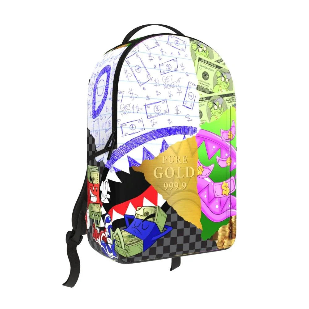 Sprayground - Mean Money Collage DLXR Backpack