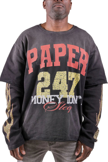 Paper Money -  Layered LS Shirt