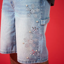 Load image into Gallery viewer, DUAA - Reward Ice Denim Shorts - Blue - Clique Apparel
