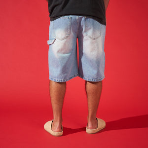 DUAA - Reward Ice Denim Shorts - Blue - Clique Apparel