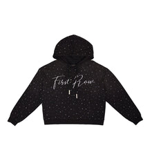 Load image into Gallery viewer, First Row -ALLOVER RHINE STONE PULLOVER HOODIE