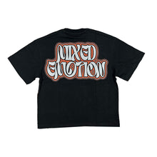 Load image into Gallery viewer, Mixed Emotions - twin Rhinestone Black Tee