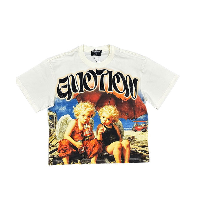 Mixed Emotions - Twin rhinestone Cream