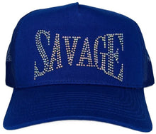 Load image into Gallery viewer, Savage Rhinestone Trucker Hat – Multi color