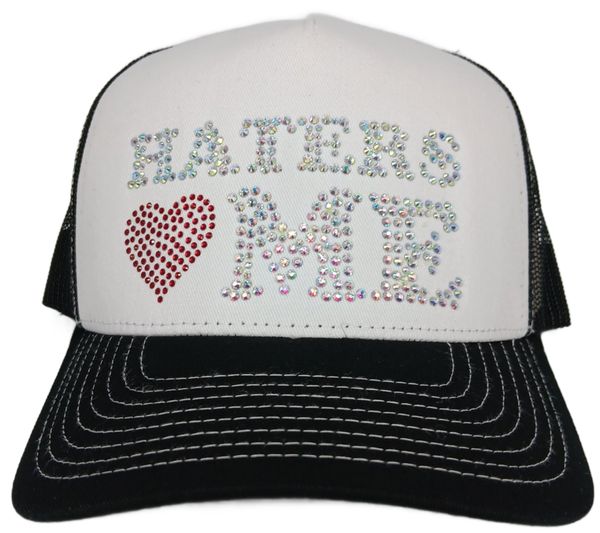 Haters Love Me Rhinestone Trucker Hat – Multi color