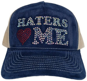 Haters Love Me Rhinestone Trucker Hat – Multi color