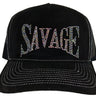 Savage Rhinestone Trucker Hat – Multi color - Clique Apparel