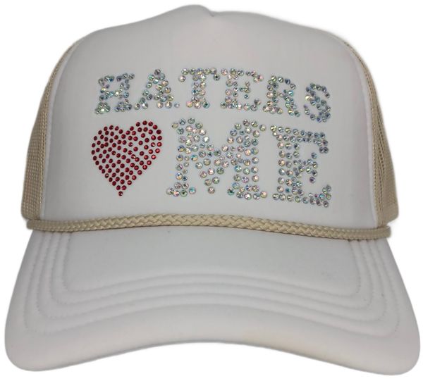 Haters Love Me Rhinestone Trucker Hat – Multi color