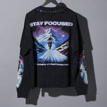 Load image into Gallery viewer, DUAA Focused Long Sleeve Shirt Black