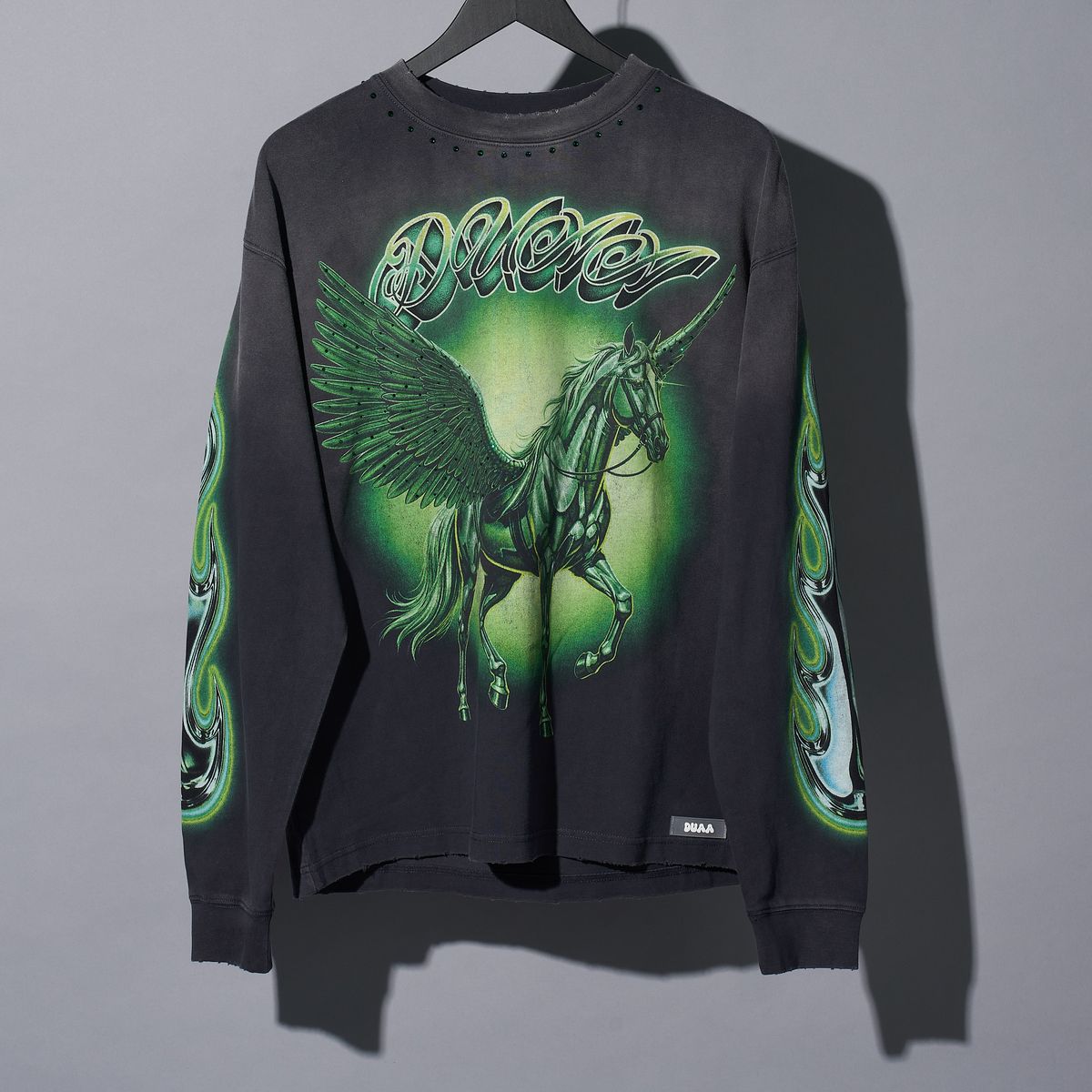 DUAA Unique Long Sleeve Shirt Green