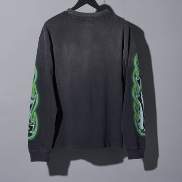 DUAA Unique Long Sleeve Shirt Green - Clique Apparel