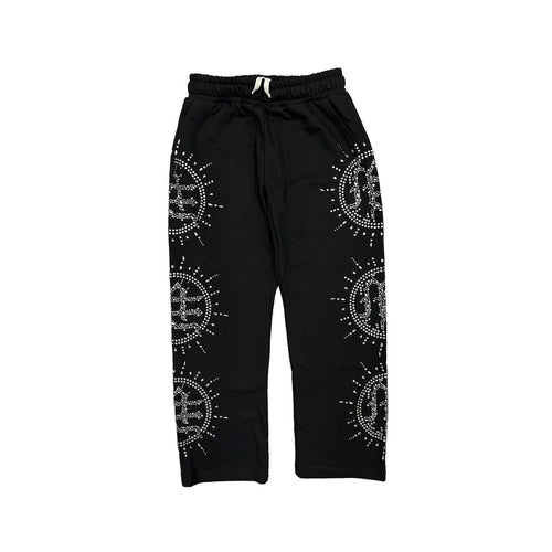 Mixed Emotion - Eclipse Black Rhinestone Sweats