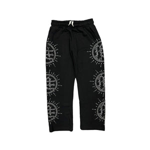 Mixed Emotion-black-‘Eclipse’ Black Rhinestone Sweats