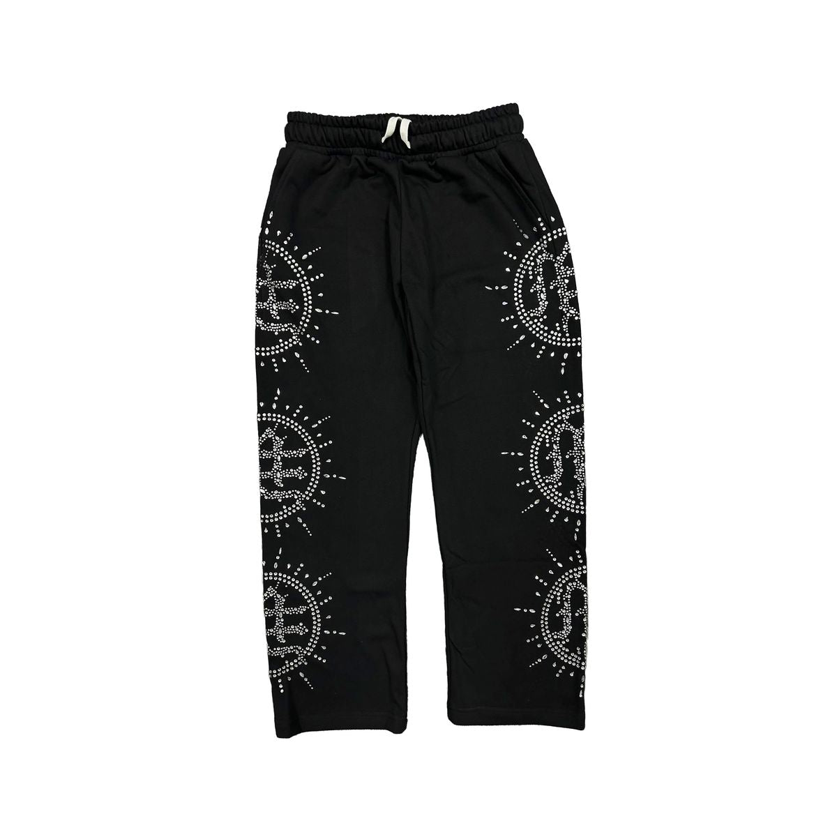 Mixed Emotion-black-‘Eclipse’ Black Rhinestone Sweats