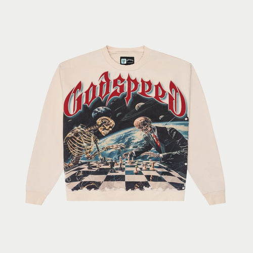Godspeed - Checkmate Sweatshirt - Bone