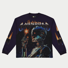 Load image into Gallery viewer, Godspeed - Sputnik Long Sleeve T-Shirt - Navy