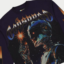Load image into Gallery viewer, Godspeed - Sputnik Long Sleeve T-Shirt - Navy
