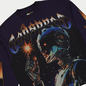 Godspeed - Sputnik Long Sleeve T-Shirt - Navy